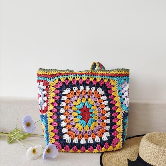 Colorful Crochet Bag - Picture 2 of 9
